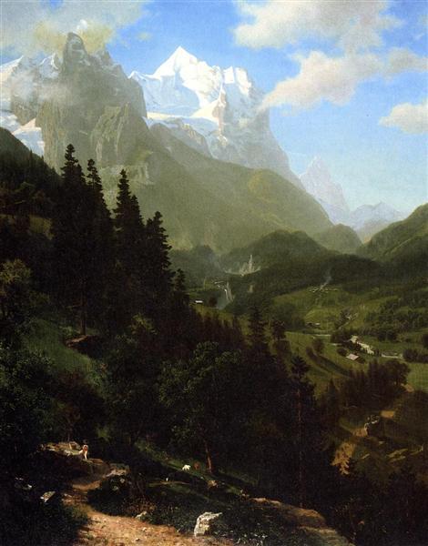 Albert Bierstadt Painting The Wetterhorn